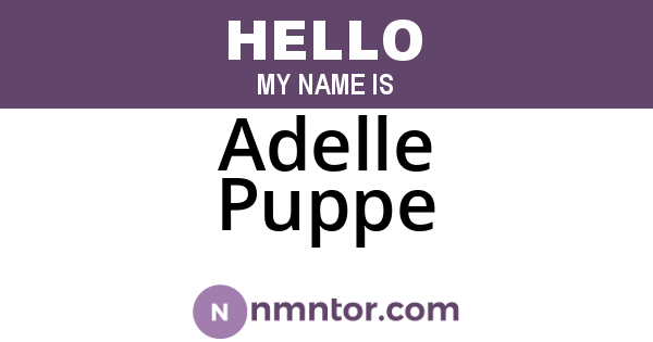 Adelle Puppe
