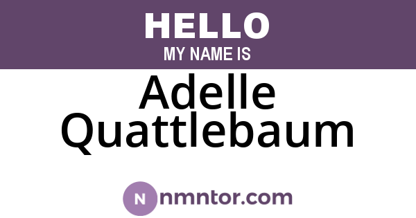 Adelle Quattlebaum