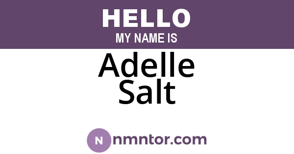 Adelle Salt