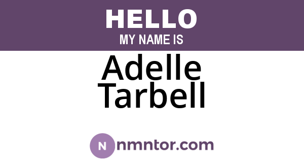 Adelle Tarbell