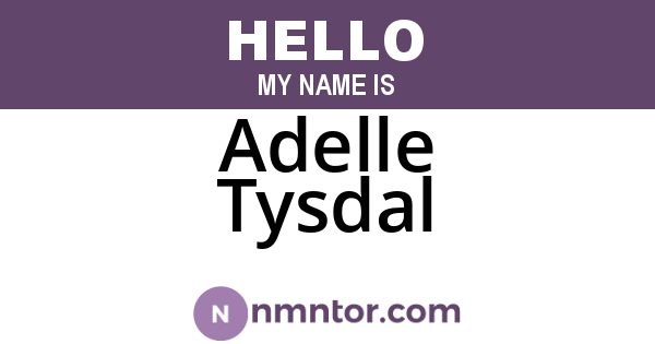 Adelle Tysdal