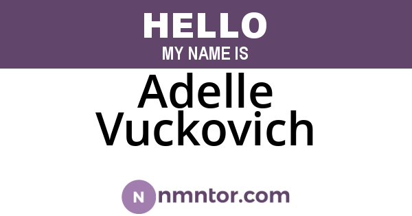 Adelle Vuckovich