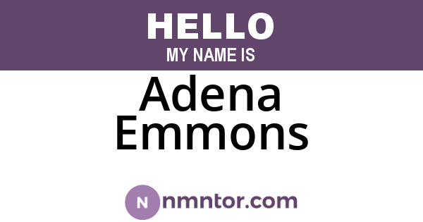 Adena Emmons