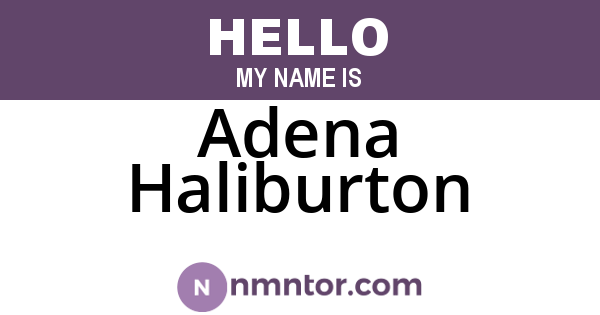 Adena Haliburton