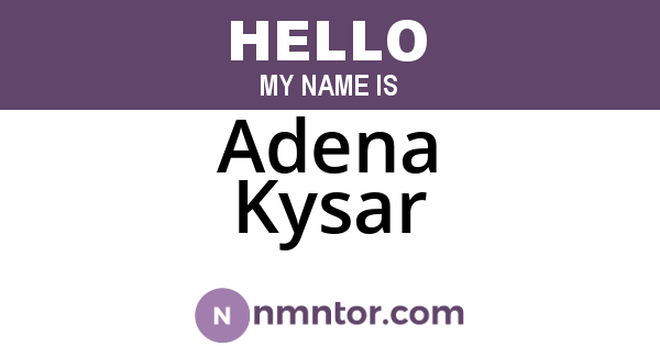 Adena Kysar