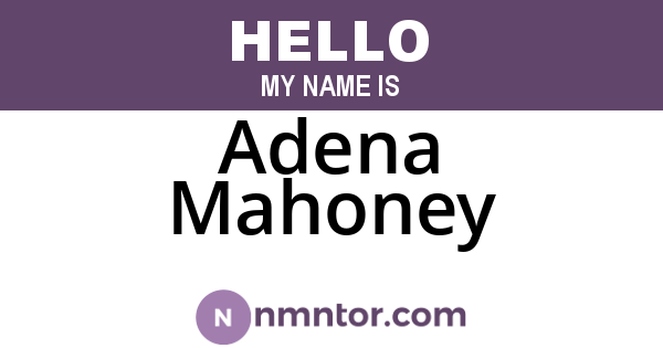 Adena Mahoney