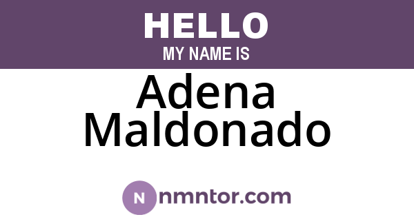 Adena Maldonado