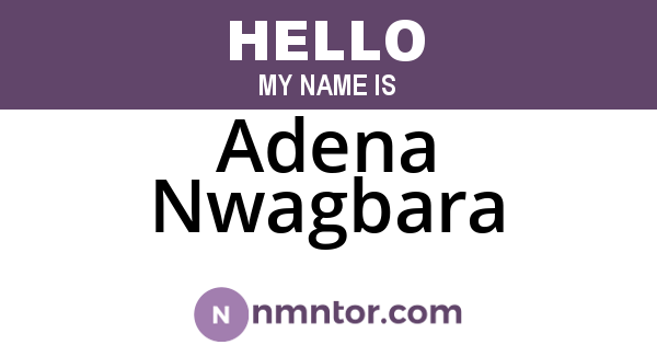 Adena Nwagbara