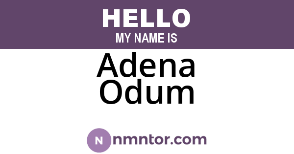 Adena Odum