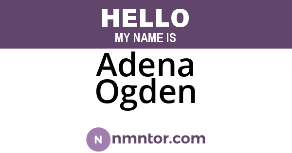 Adena Ogden