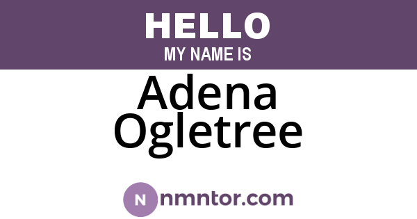 Adena Ogletree