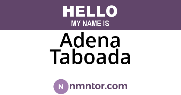 Adena Taboada