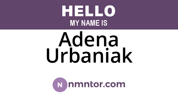 Adena Urbaniak
