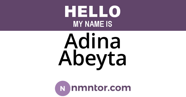 Adina Abeyta