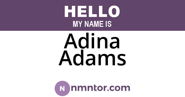 Adina Adams