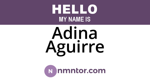 Adina Aguirre