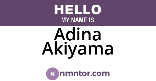 Adina Akiyama