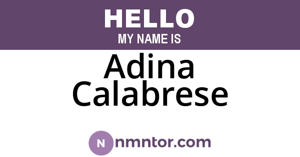 Adina Calabrese