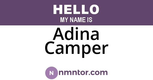 Adina Camper