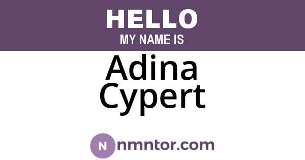 Adina Cypert