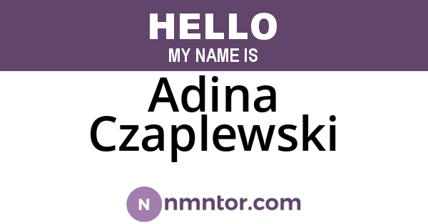 Adina Czaplewski