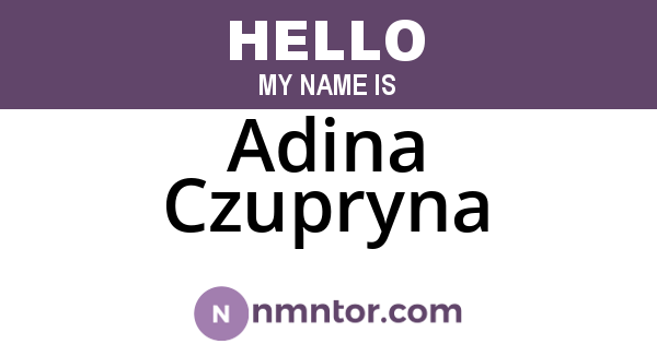 Adina Czupryna