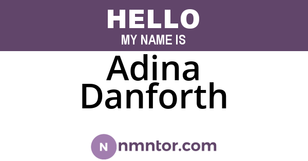 Adina Danforth