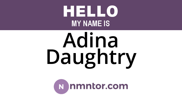 Adina Daughtry