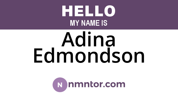 Adina Edmondson