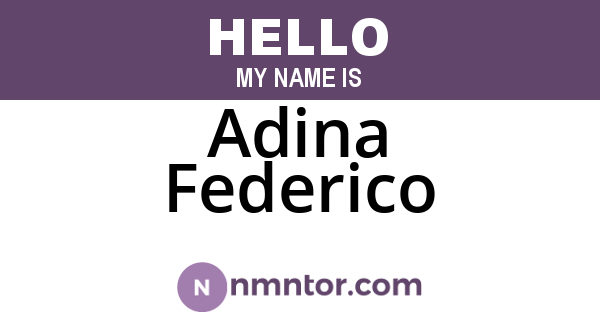 Adina Federico