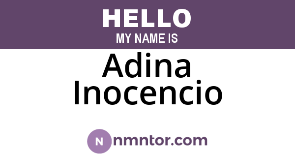 Adina Inocencio
