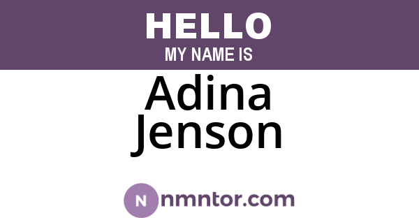 Adina Jenson