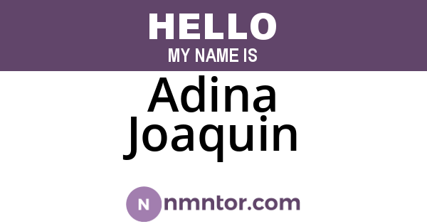Adina Joaquin