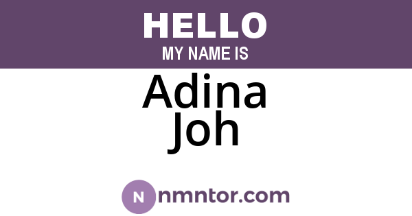 Adina Joh