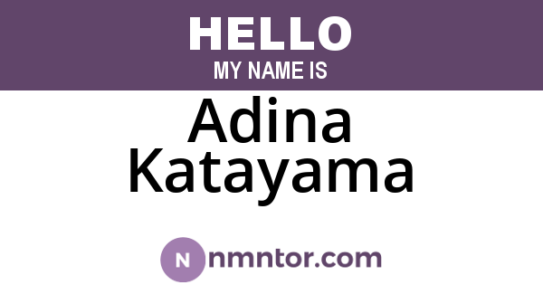 Adina Katayama
