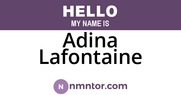 Adina Lafontaine