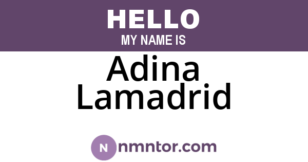 Adina Lamadrid
