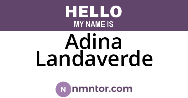 Adina Landaverde