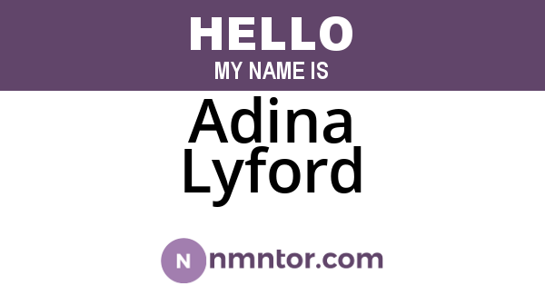 Adina Lyford
