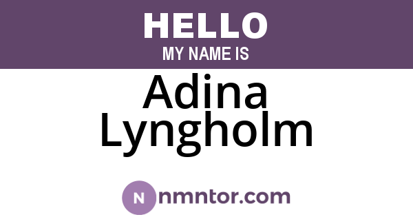 Adina Lyngholm