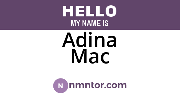 Adina Mac