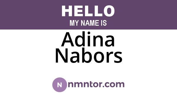 Adina Nabors