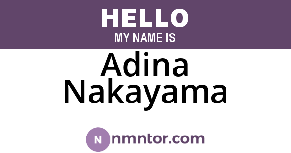 Adina Nakayama