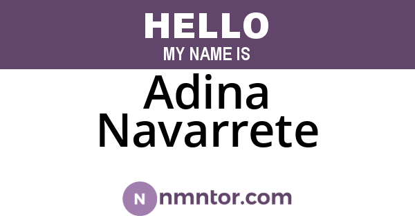 Adina Navarrete