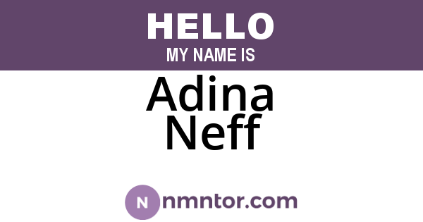 Adina Neff