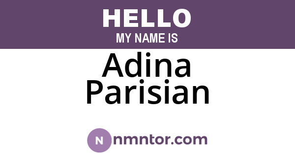 Adina Parisian