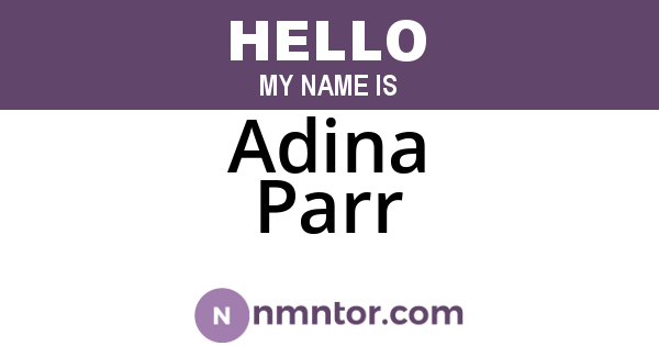 Adina Parr