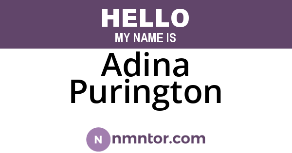 Adina Purington