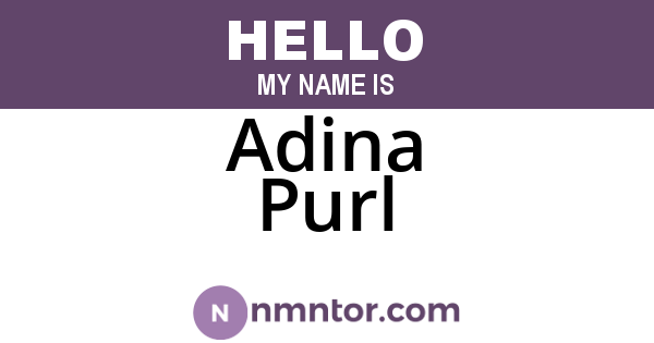 Adina Purl