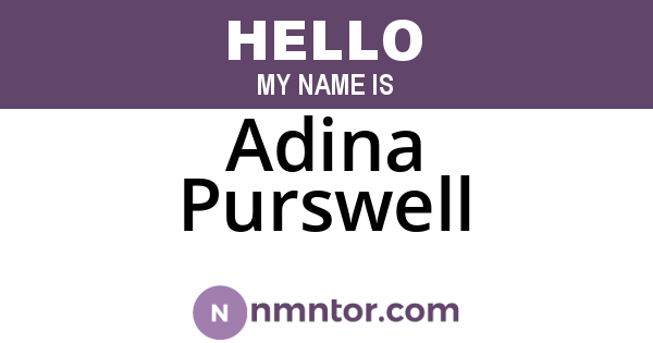 Adina Purswell